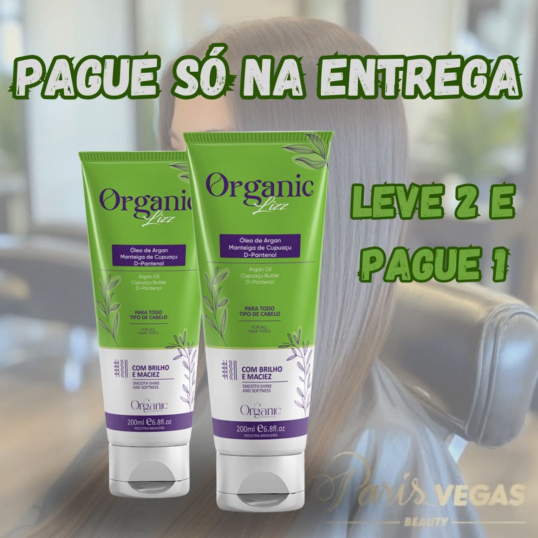 Organic Lizz - Progressiva Sem Formol LEVE 2 E PAGUE 1